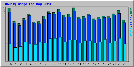 Hourly usage for May 2024